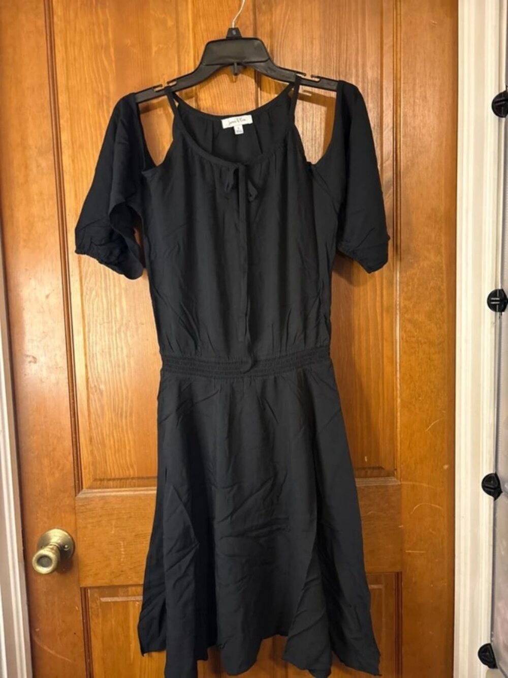 S- James and Erin Cold Shoulder Dress